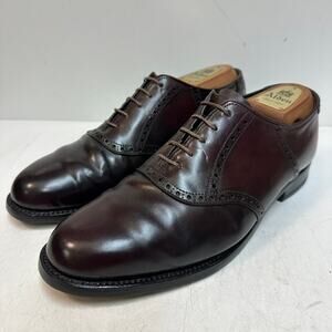 FULLY RESOLED Alden 994 Saddle Bal Oxford Color 8 Shell Cordovan Made USA 8.5 D